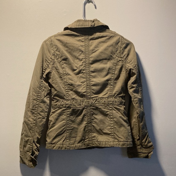 Abercrombie Fall Cargo Khaki Jacket, Youth S EUC - Picture 2 of 7